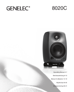 Manual Genelec 8020C Speaker