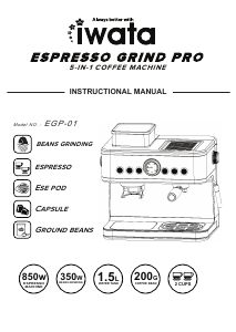 Manual Iwata EGP-01 Espresso Grind Pro Coffee Machine