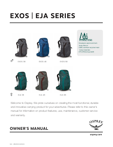 Handleiding Osprey Eja 58 Rugtas
