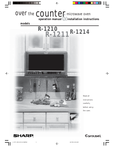 Manual Sharp R-1210 Microwave