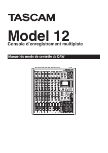 Mode d’emploi Tascam 12 Table de mixage
