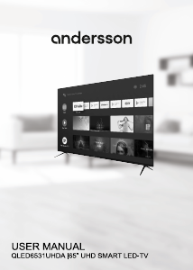 Brugsanvisning Andersson QLED6531UHDA LED TV