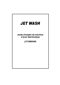 Mode d’emploi Jet Wash JET4005V60 Lave-linge