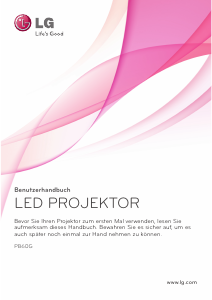 Bedienungsanleitung LG PB60G Projektor