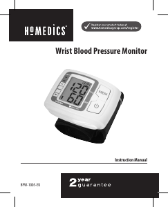 Manual Homedics BPW-1005-EU Blood Pressure Monitor