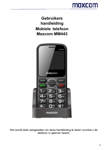 Handleiding Maxcom MM443 Mobiele telefoon