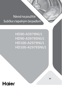 Návod Haier HD90-A3979SNU1 Sušička