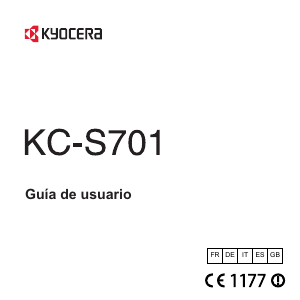 Manual de uso Kyocera KC-S701 Teléfono móvil