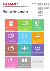 Manual de uso Sharp BP-50C26 Impresora multifunción