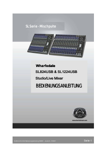 Bedienungsanleitung Wharfedale SL824USB Mischpult