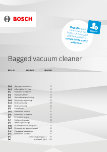 Manual Bosch BGL41GR3H Vacuum Cleaner