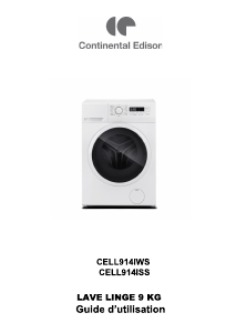 Mode d’emploi Continental Edison CELL914ISS Lave-linge