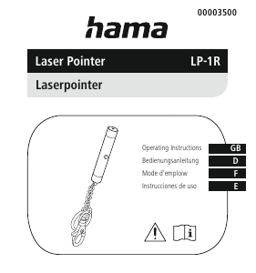 Handleiding Hama 00003500 LP-1R Presenter