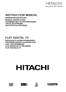 Mode d’emploi Hitachi 43HK6003W Téléviseur LED