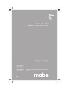 Manual de uso Mabe CAGLM1005AN1 Caldera de gas