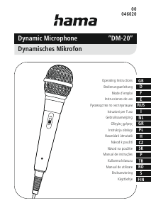 Käyttöohje Hama 00046020 DM-20 Mikrofoni