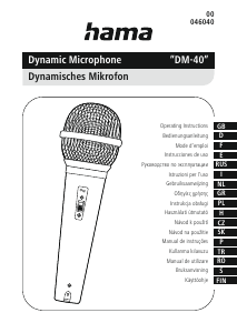 Návod Hama 00046040 DM-40 Mikrofón