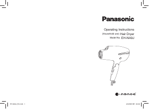 Manual de uso Panasonic EH-NA9J Secador de pelo