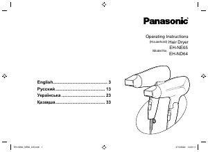 Handleiding Panasonic EH-ND64 Haardroger