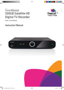 Manual Goodmans GD11FSRHD50 (Freesat) Digital Receiver