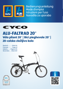 Návod Cyco AHK0316 Skladací bicykel