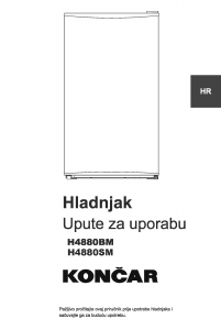 Priručnik Končar H4880SM Hladnjak