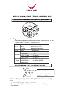 Bedienungsanleitung Champ W0811-25C1 Armbanduhr