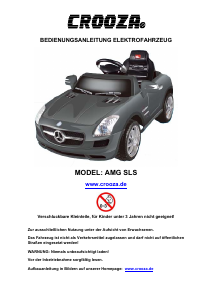 Bedienungsanleitung Crooza AMG SLS Kinderauto