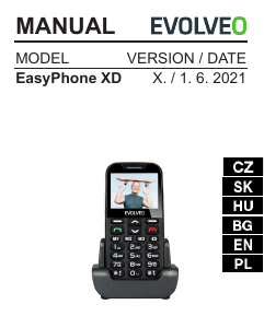 Használati útmutató EVOLVEO Easyphone XD Mobiltelefon