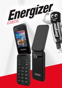 Mode d’emploi Energizer E282SC Téléphone portable
