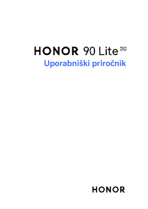 Priročnik Honor 90 Lite Mobilni telefon