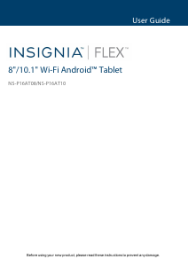 Manual Insignia NS-P16AT10 Flex Tablet