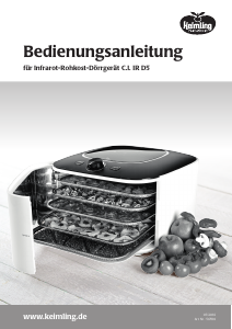 Bedienungsanleitung Keimling C.I. IR D5 Lebensmitteltrockner