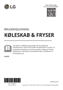 Brugsanvisning LG GBV5250CSW Køle-fryseskab