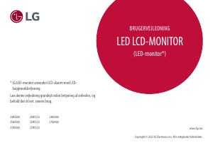 Brugsanvisning LG 27MS500-B LED-skærm