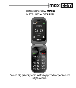 Instrukcja Maxcom MM825 Telefon komórkowy