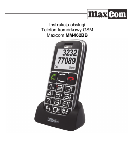 Instrukcja Maxcom MM462BB Telefon komórkowy