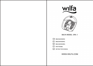 Käyttöohje Wilfa SPA-1 Jalkakylpy