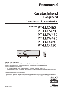 Kasutusjuhend Panasonic PT-LMX420 Projektor