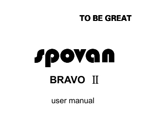 Handleiding Spovan Bravo II Smartwatch