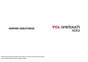Instrukcja TCL 4043 OneTouch Telefon komórkowy