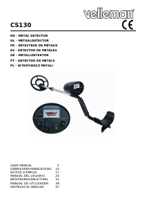 Handleiding Velleman CS130 Metaaldetector