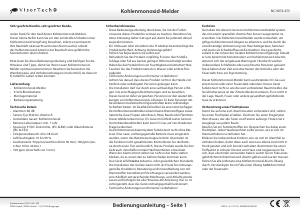 Bedienungsanleitung VisorTech NC-9072-675 Kohlenmonoxiddetektor