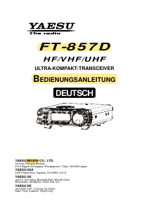 Bedienungsanleitung Yaesu FT-857D Transceiver