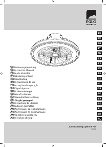Руководство Eglo 35182 Ameria Потолочный вентилятор