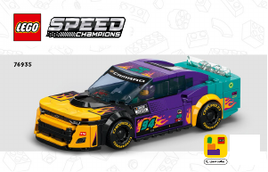 Manual Lego set 76935 Speed Champions NASCAR next gen Chevrolet Camaro ZL1