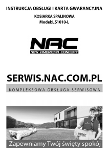 Instrukcja NAC LS1010-L Kosiarka