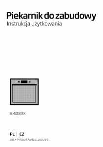 Instrukcja BEKO BIM 22305 X Piekarnik