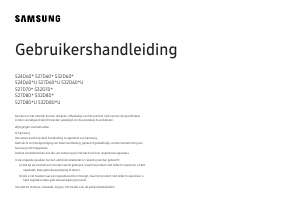 Handleiding Samsung S27D800EAU LED monitor