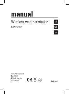 Handleiding Rubicson 49102 Weerstation